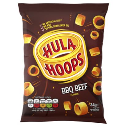 Picture of Hula Hoops B.B.Q. Beef  (Brown) x32